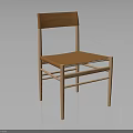 Simple Modern Wooden Chair With Light Brown Backrest And Seat Design