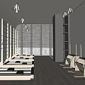 Modern Gym 3d model