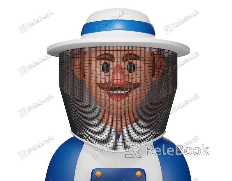 Beekeeper Cartoon Beekeeper Cartoon Beekeeper Cartoon Farmer model