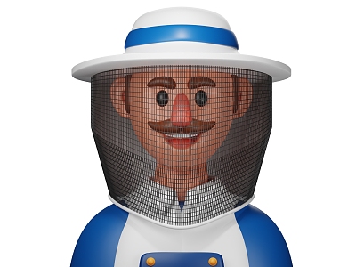 Beekeeper Cartoon Beekeeper Cartoon Beekeeper Cartoon Farmer model