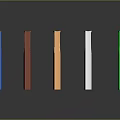 Modern Multicolor Architectural Vertical Structures With Rectangular Openings And Sleek Design