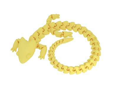 Modern toy lizard 3d model Modern toy lizard 3d model