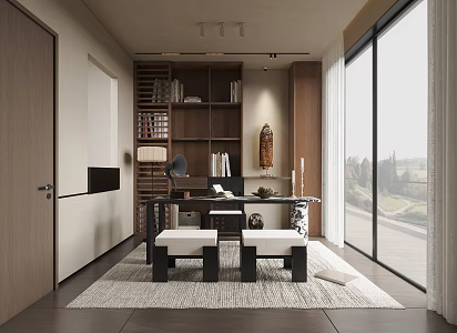 Quiet Study Middle Ancient Study 3d model