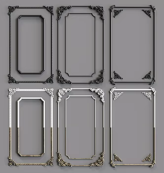 Jianou carved parapet component 3d model