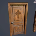 Wooden Doors Featuring Carved Double Door Glass Panel And Decorative Top Styles