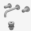 Modern faucet wall mounted faucet switch 3d model