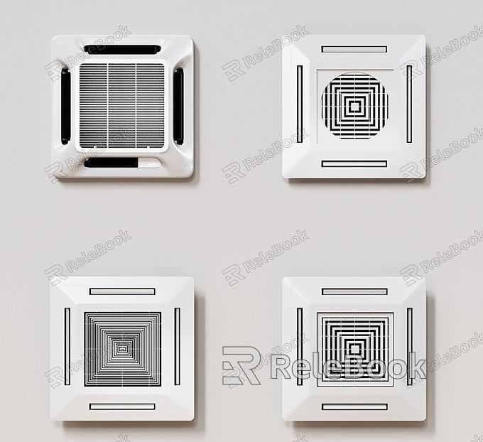 Modern air outlet air conditioning port model