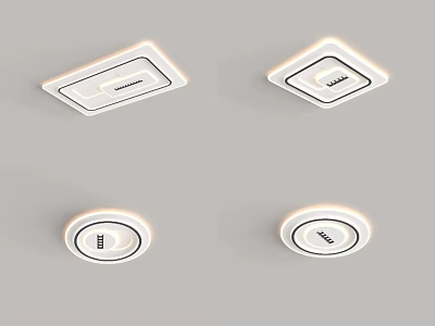 Simple living room lamp new simple style 3d model