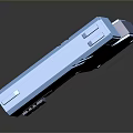 Blue Handheld Weapon Featuring Yellow Component And Modern Ergonomic Design Structure