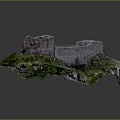 Monuments Sites Sites Sites Ruins Castle Fortress Ancient Castle Ancient Ruins Realistic 3d model