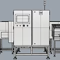Industrial Inspection Equipment With Display Screen Control Panel And Conveyor Belt System