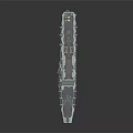 Futuristic Aircraft Carrier Design With Flight Deck And Modern Naval Architecture Structure
