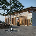 Ancient Architecture With Traditional Sloped Roof Wooden Structure And Open Courtyard Design