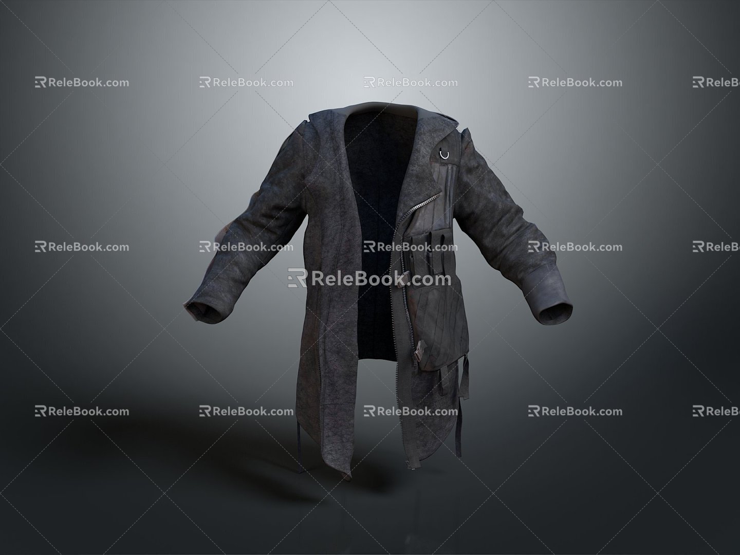 Long Clothes Long Shirt Fashion Long Shirt Coat Coat Trenchcoat Fashion Coat Clothing Clothing Clothing Fashion 3d model