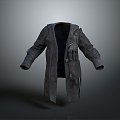 Long Clothes Long Shirt Fashion Long Shirt Coat Coat Trenchcoat Fashion Coat Clothing Clothing Clothing Fashion 3d model