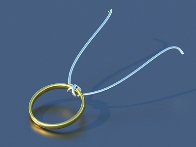 Gold and Silver Bracelet Jewelry 3d model