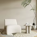 Modern single sofa 3d model