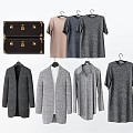 Modern Clothes Clothing Coat Suit Sweater Box Trunk Sweater 3d model