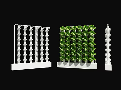 Modern soilless cultivation equipment hydroponic planting hydroponic vegetable cultivation equipment 3d model