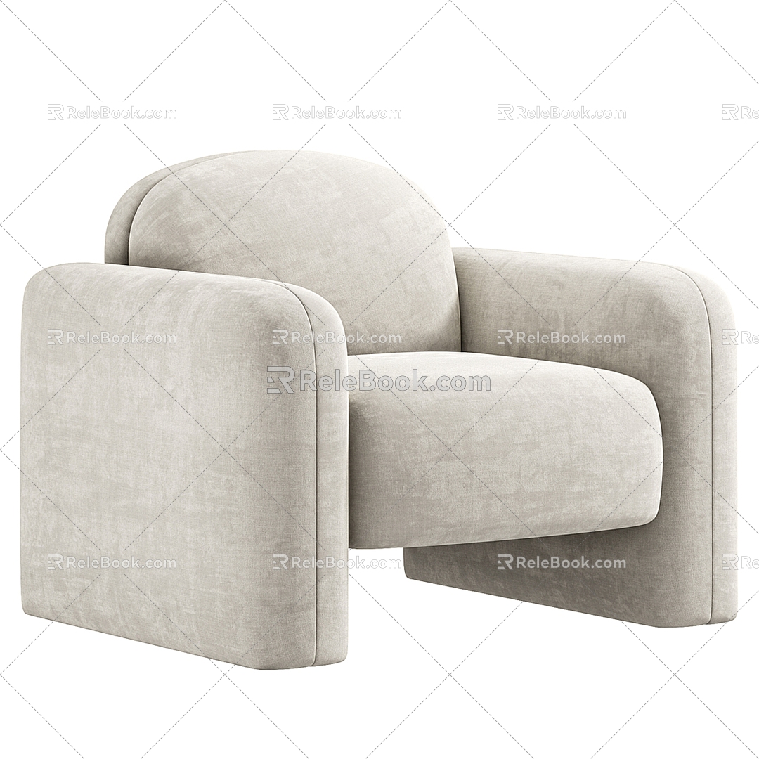 Single sofa 3d model