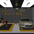 Mtian AI Aima Hall Automotive Shop With Multiple Garage Bays And Vehicle