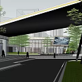 Modern Garden Landscape Design with Green Plants Modern Architecture and Paved Walkways