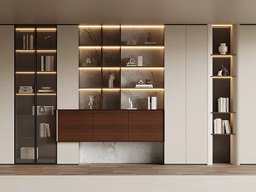 Modern minimalist bookcase (ID:ggaeh042512)