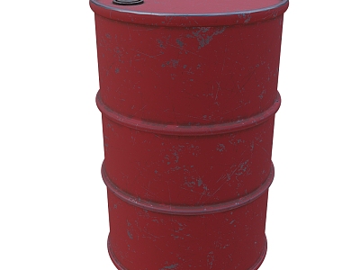 Modern tin oil drum model