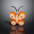 Modern Butterfly Cartoon Butterfly Animation Butterfly 3d model