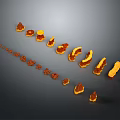 Natural Wood and Stone Decorative Pieces with Various Shapes and Textures