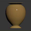 Golden Hammered Texture Vase With Elegant Base For Modern Home Decor