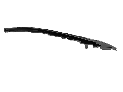 Durable Black Curved Automotive Component With Multiple Grooves And Smooth Surface 3d model