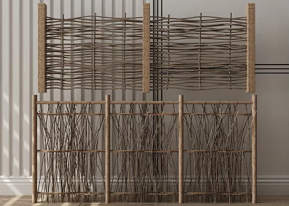 Modern Fence 3d model