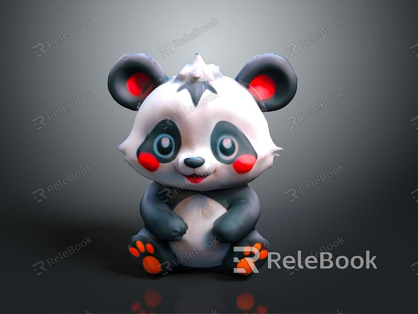 Panda Animal Cartoon Panda Animation Panda Animation Panda Cartoon Character Cartoon Animal model