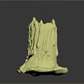 Unique Artistic Sculptural Carving Candle Burning with Flame Irregular Melted Dripping Shape
