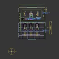 Modern Hospital Ward With Large Screen Virus Image Medical Beds And Equipment Setup