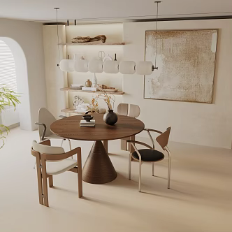 Modern table combination 3d model