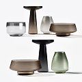 Elegant Ceramic and Glass Flower Vases with Modern Design for Home Decoration