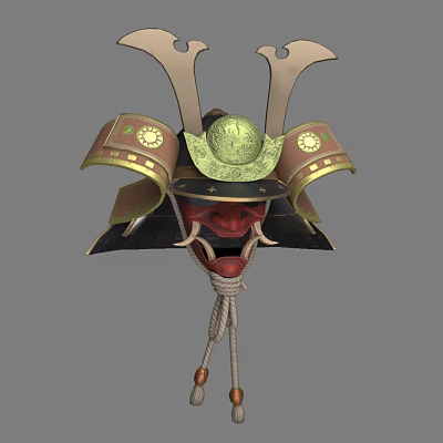 Modern Samurai Helmet 3d model