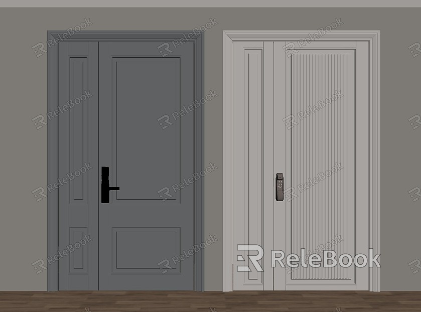 Modern entry door security door model