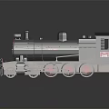 Electric Toy Train With Gray Body Red Wheels And Classic Steam Design