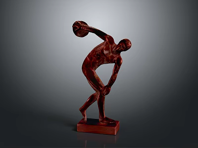 Sports Star Discus Athlete Sports Athlete Character Game Character Game Character 3d model