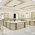 Elegant Modern Jewelry Store Exterior With Glass Display Windows And Illuminated Signage