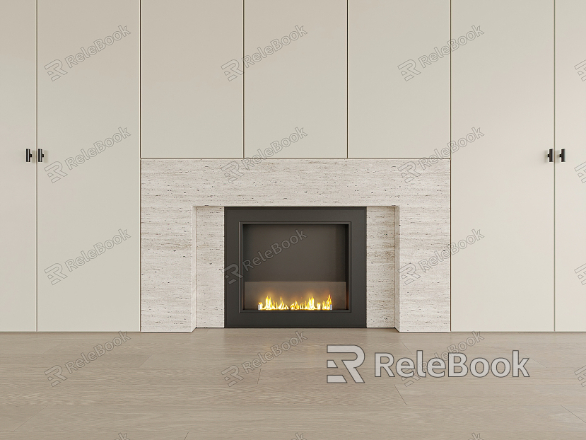 Modern Fireplace Embedded Fireplace model