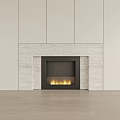 Modern Fireplace Embedded Fireplace 3d model