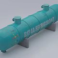 Industrial Equipment K134A Refrigerant Cylindrical Storage Tank With Mounting Brackets