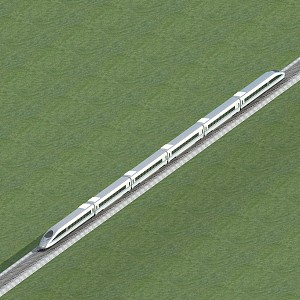 Harmony train track 3d model