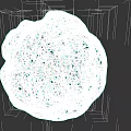 Intricate White Perforated Spherical Sculpture With Hollow Design Details
