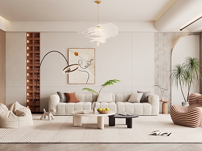 Modern Living Room Sofa Components model