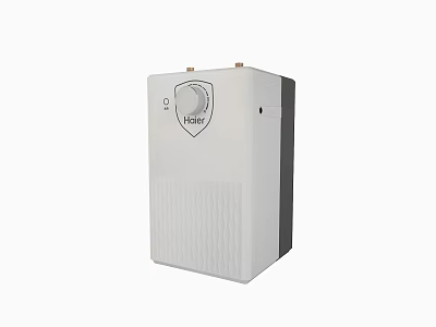 Haier White Compact Water Heater With Modern Design For Daily Electrical Use 3d model